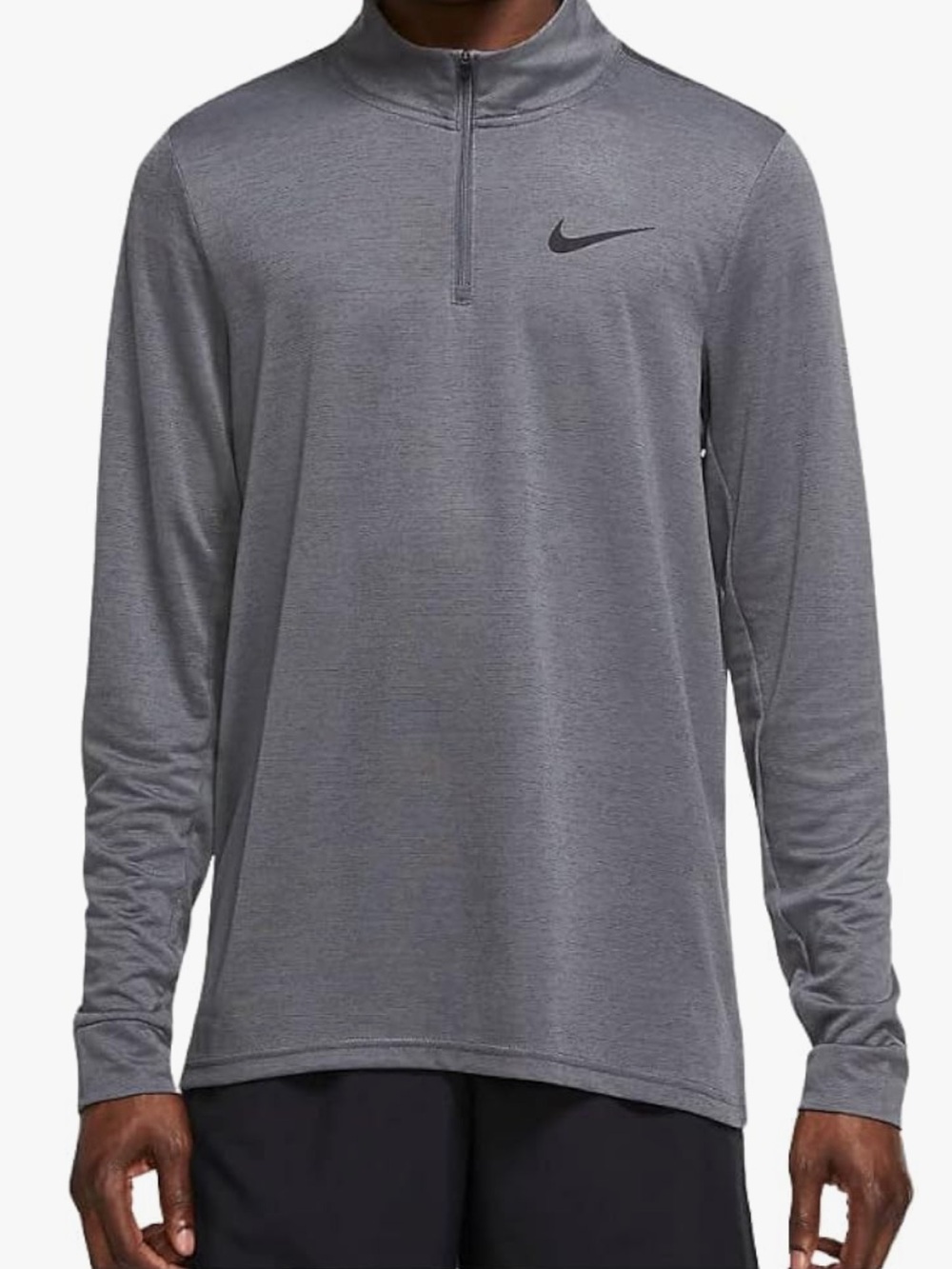 NWOT- Nike Blue Quarter-Zip Top with Black Swoosh